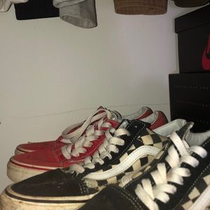 Two pairs of vans